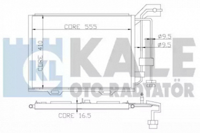 KALE OTO RADYATOR 393000 -  Конденсатор, кондиционер